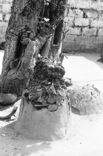 Pátio do convento Dagoun - 29 de janeiro de 1996 - Uidá, Benim
